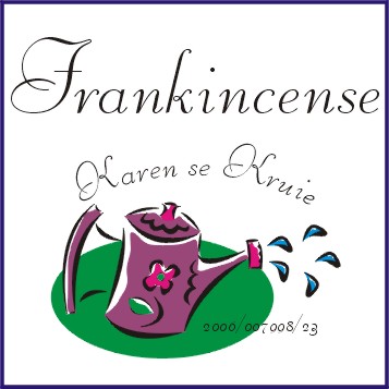 Frankincense Tincture Label